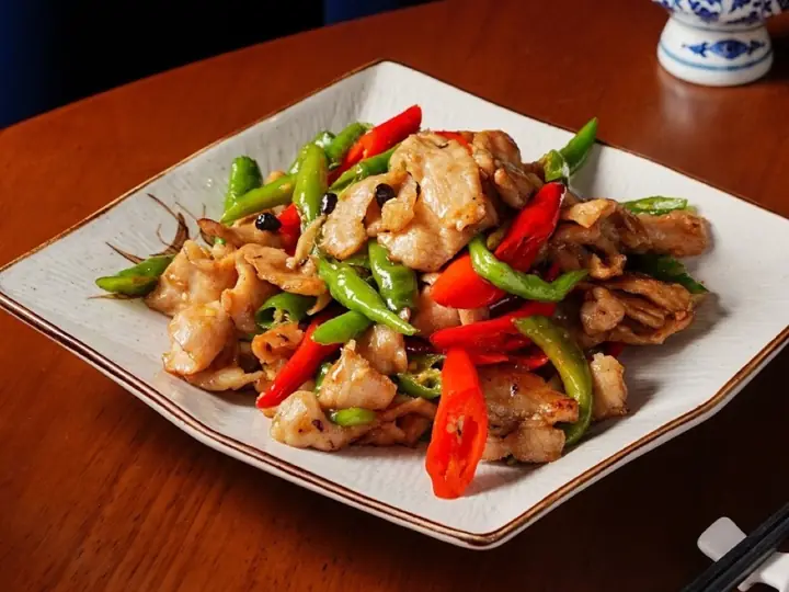 招牌料理:糯米椒松阪豬